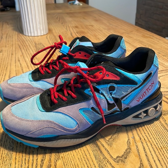 Louis Vuitton X Virgil Abloh Trail Sneakers in Violet - Picture 1 of 9